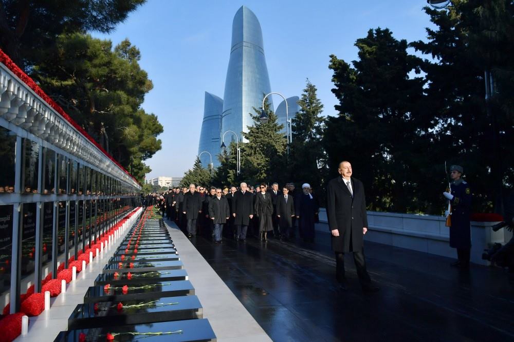 Президент Азербайджанської Республіки Ільхам Алієв вшанував пам'ять шехидів