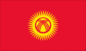 State flag of Kyrgyzstan