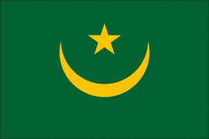 State flag of the Islamic Republic of Mauritania