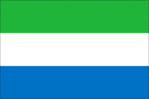 State flag of the Republic of Sierra Leone