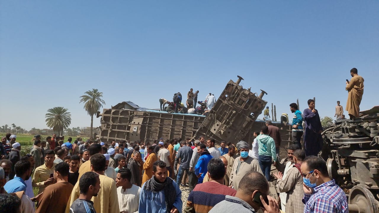 A train collision in Upper Egypt killed 32 people and injured 84 others