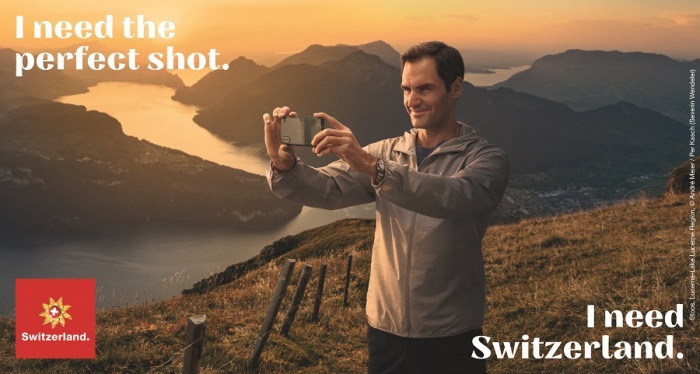 Roger Federer became the official ambassador of Switzerland Tourism