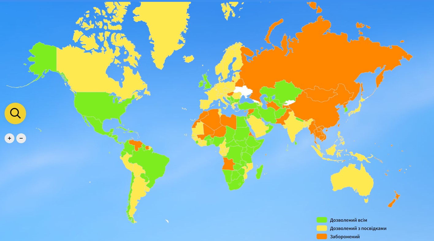 Which countries have opened their borders to Ukrainians?