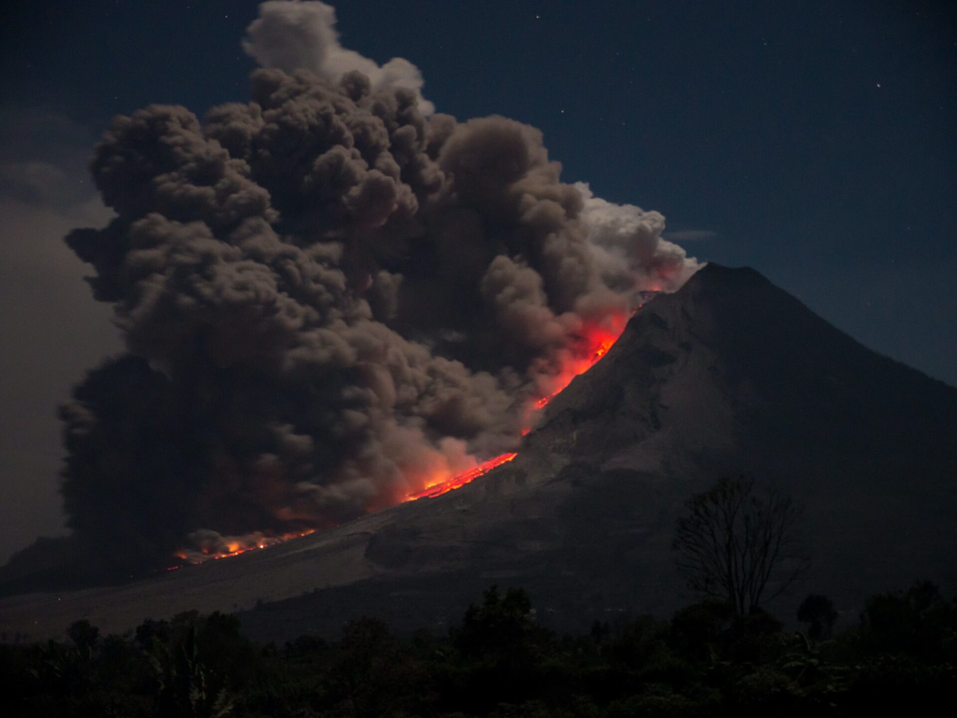 In the Congo, about 416,000 people were displaced by a volcanic eruption