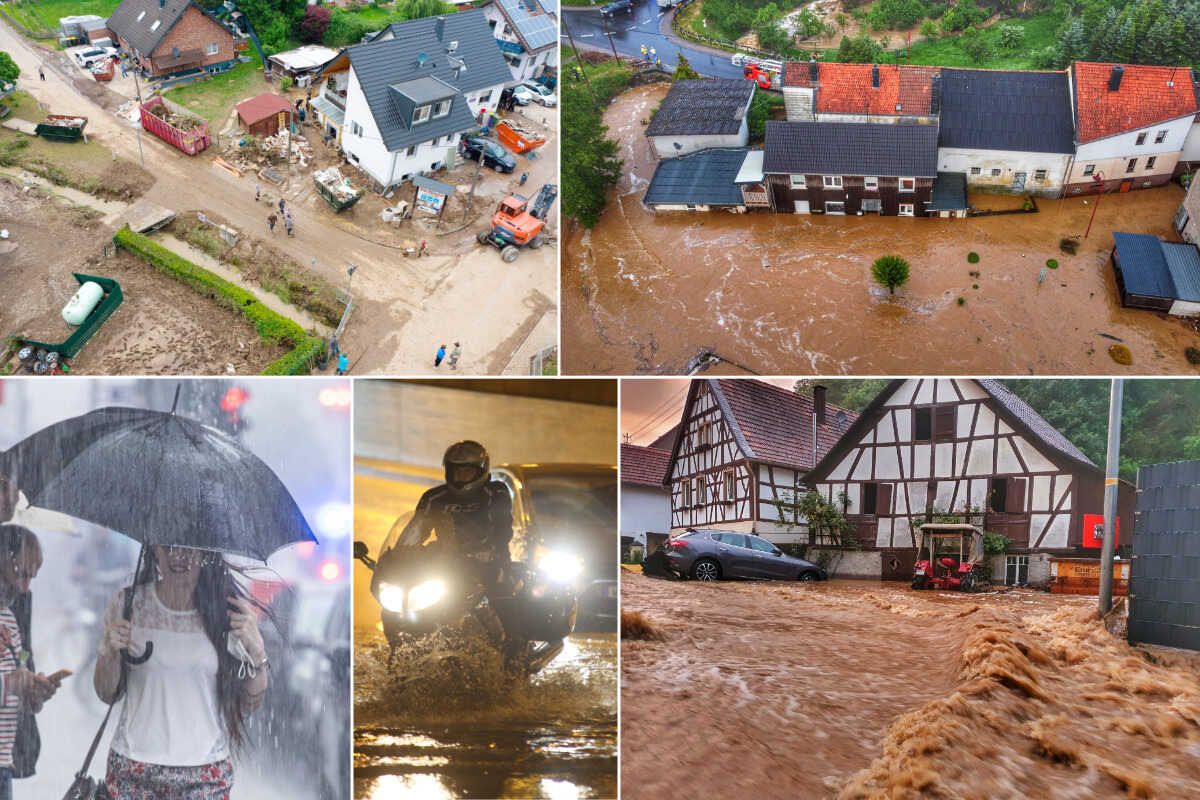 Accidents and floods: torrential rain fell on Germany