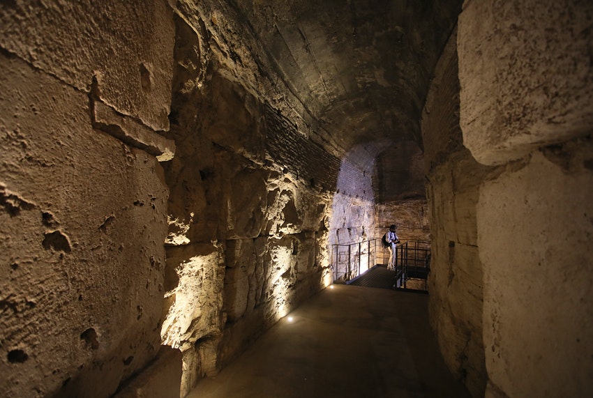 The Colosseum's secret network of underground tunnels has been revealed to the public for the first time