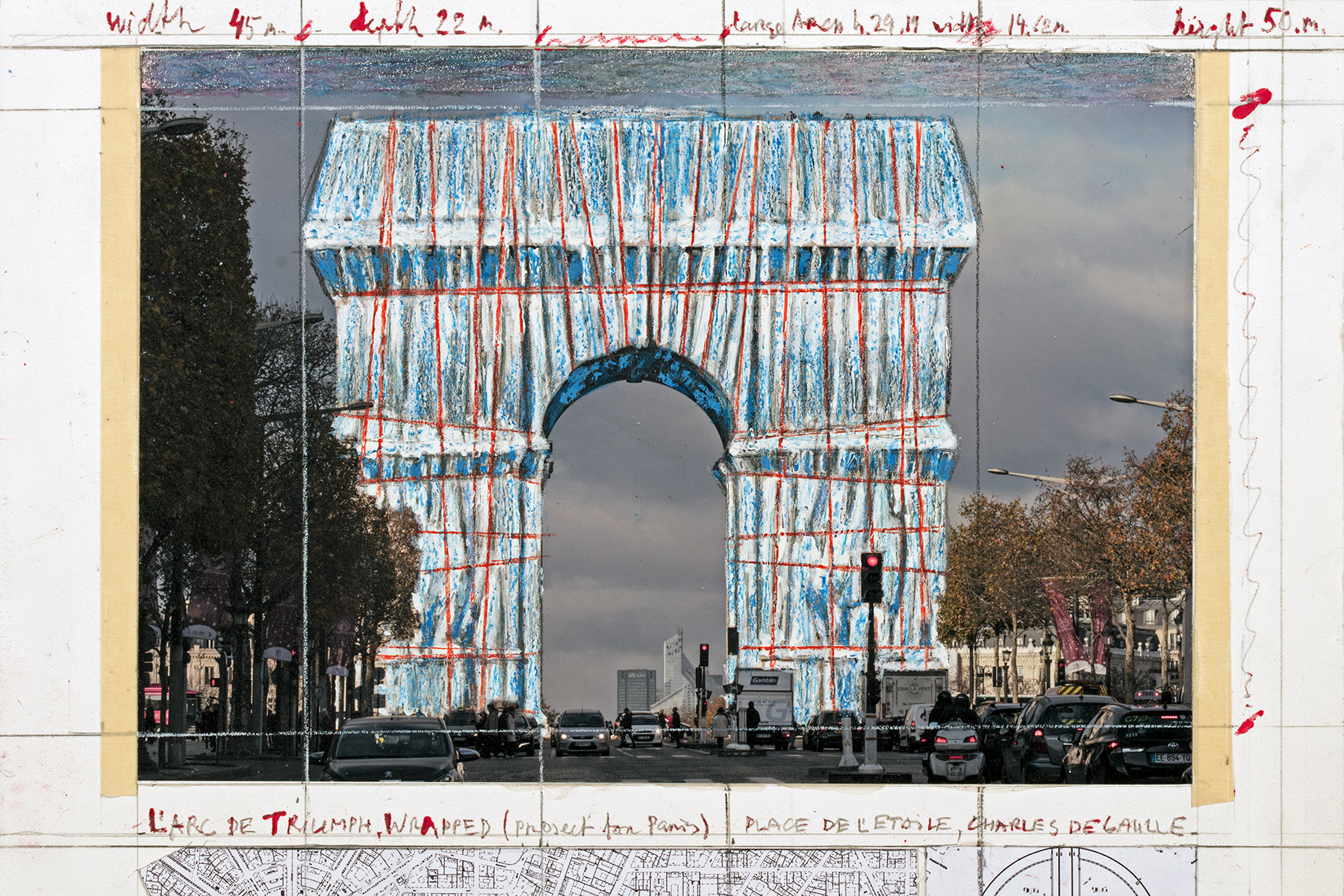 This fall, the Arc de Triomphe in Paris will receive temporary makeup