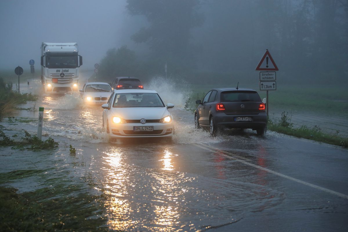 In Germany, about 30 people went missing due to the collapse of houses and floods