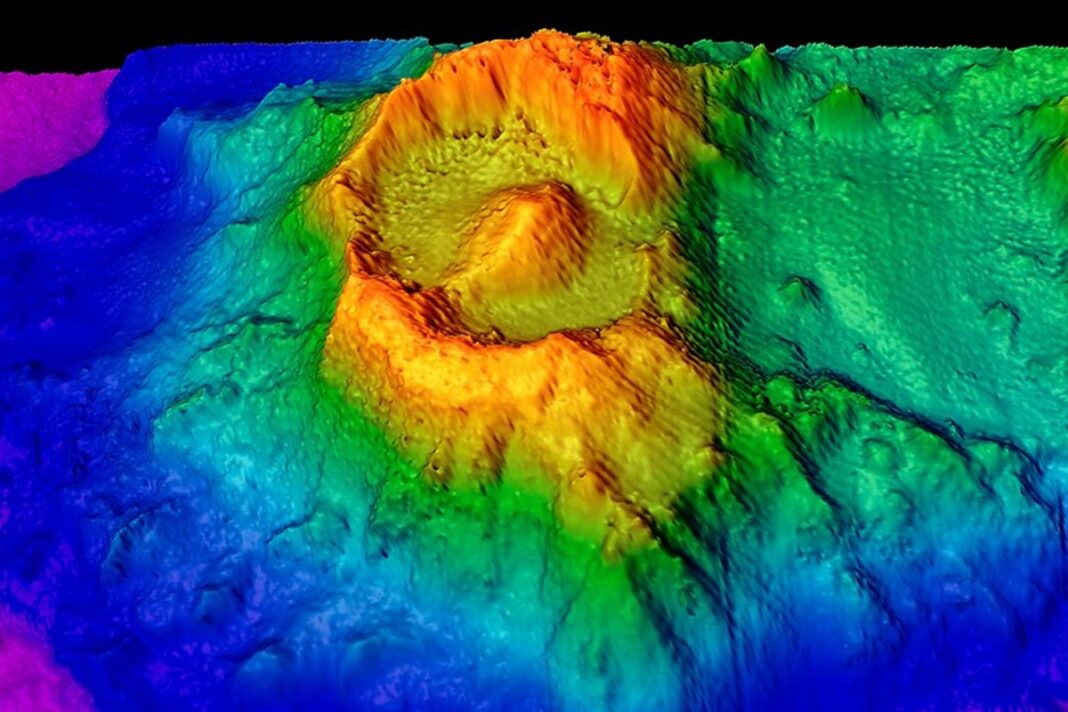 Виявлено стародавній підводний вулкан в Індійському океані, названий «Око Саурона»