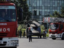 Американский военный вертолет совершил аварийную посадку в центре Бухареста