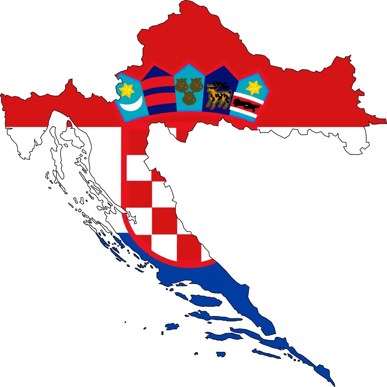 Карта Хорватії