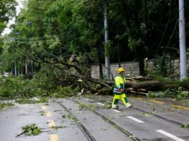 Heavy rain flooded Switzerland, in Zurich transport collapse