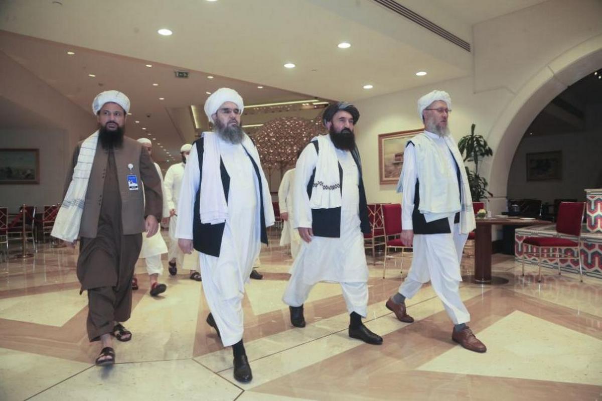 The first direct talks between the Taliban and representatives of the 