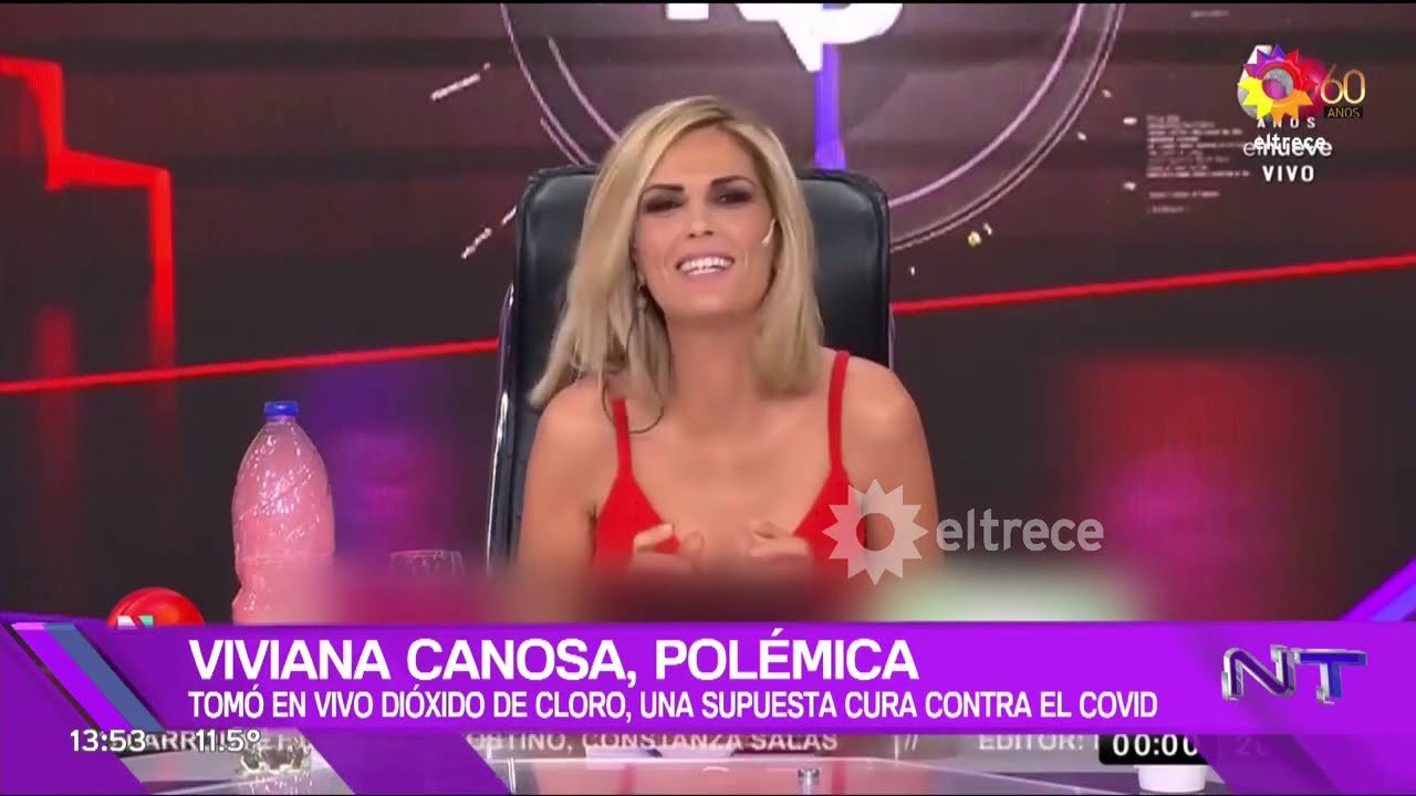 In Argentina, a news anchor swallowed chlorine and said it 