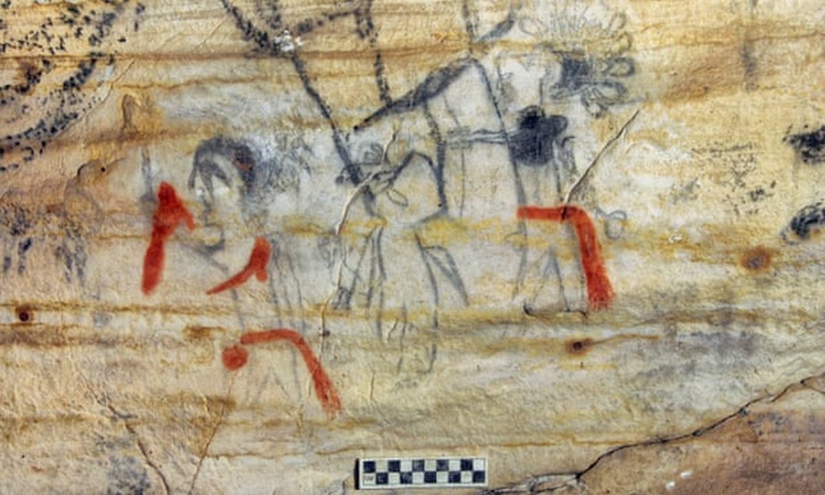 The cave with rock paintings sold for more than two million dollars