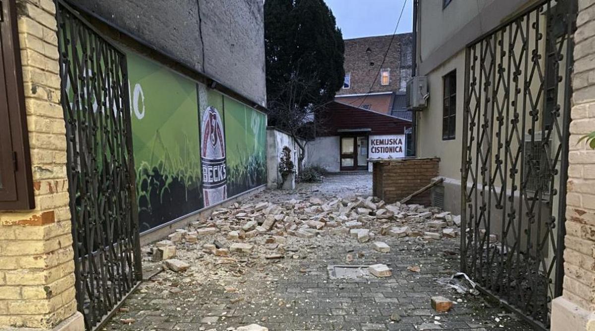 The earthquake shook Croatia