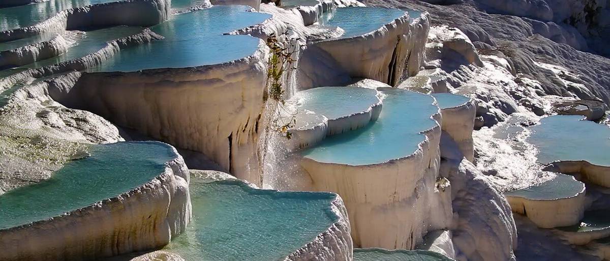 Turkish Pamukkale for 9 months visited more than 1 million tourists 