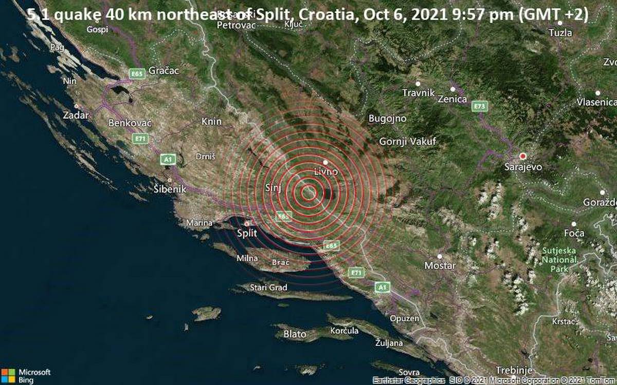 Землетрус вразив Хорватію
