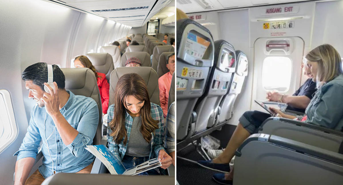 Туристка відкрила хитромудрий спосіб отримати більше місця для ніг у літаку