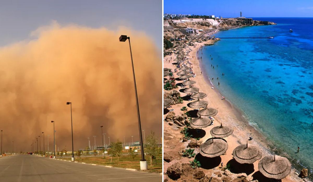 По курортах Єгипту вдарила негода: хвилі збивали людей, закрито порт Шарм-ель-Шейха