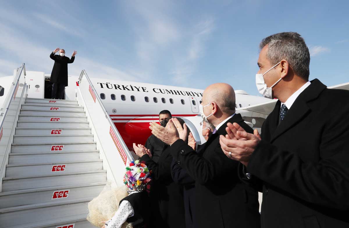 Turkish president opens new airport in Tokat
