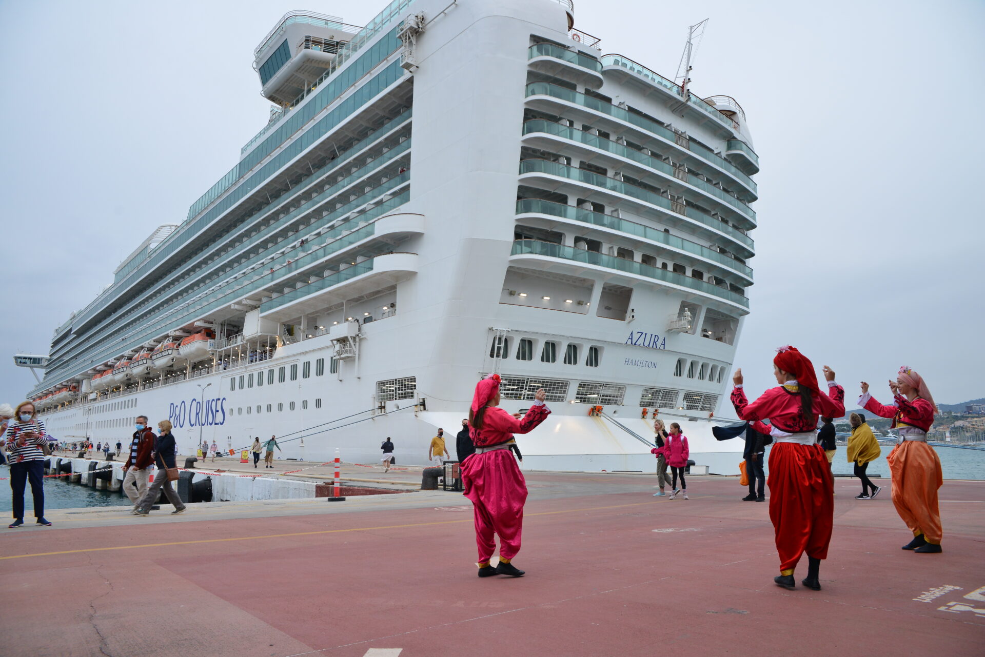 The Turkish resort of Kusadasi received the Azura cruise ship for the first time