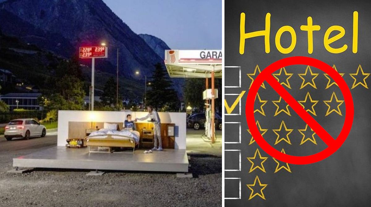 У Швейцарії відкрився готель із нульовою зіркою без стін та стелі