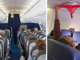 Туристка зняла труси в салоні літака і почала ними розмахувати
