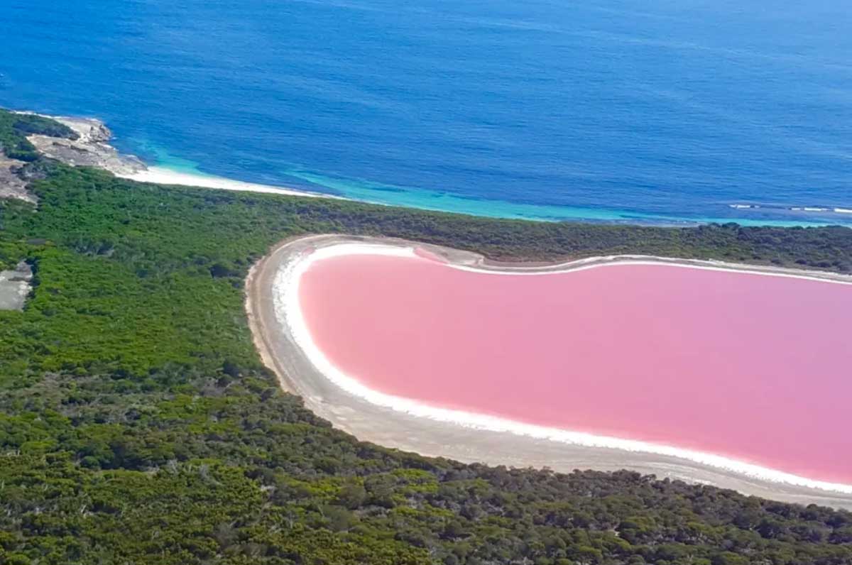 Кров з молоком: де знаходиться озеро з рожевою водою