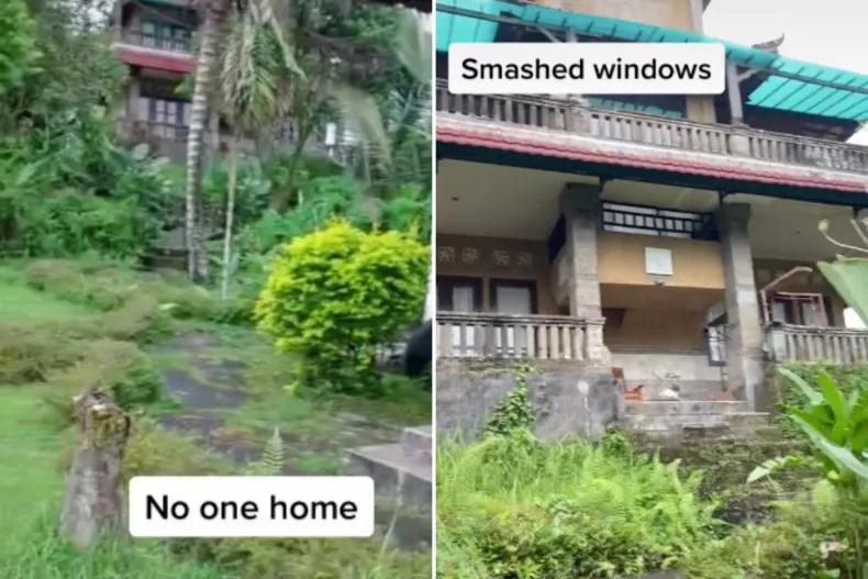 A tourist wanted to have a luxury vacation in Bali and got an abandoned mansion