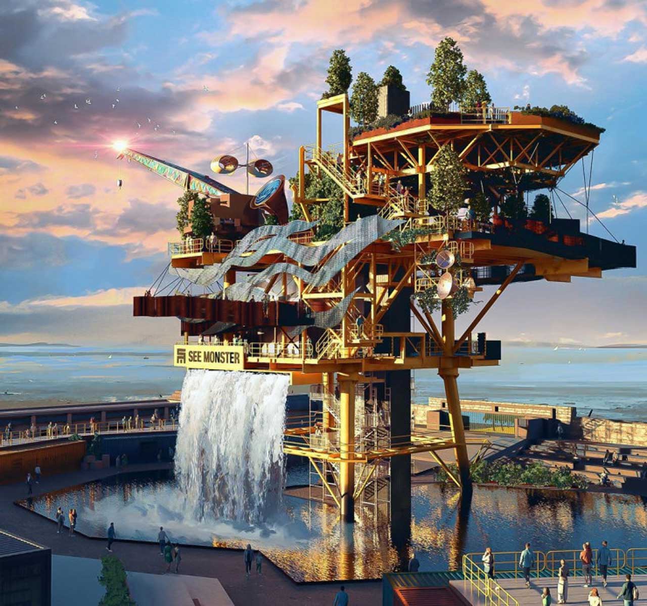 An unusual futuristic attraction will appear in the UK