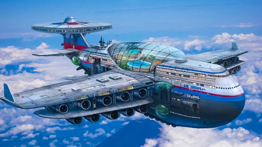У Ємені представили концепт небесного готелю — «Летючий Титаніка»