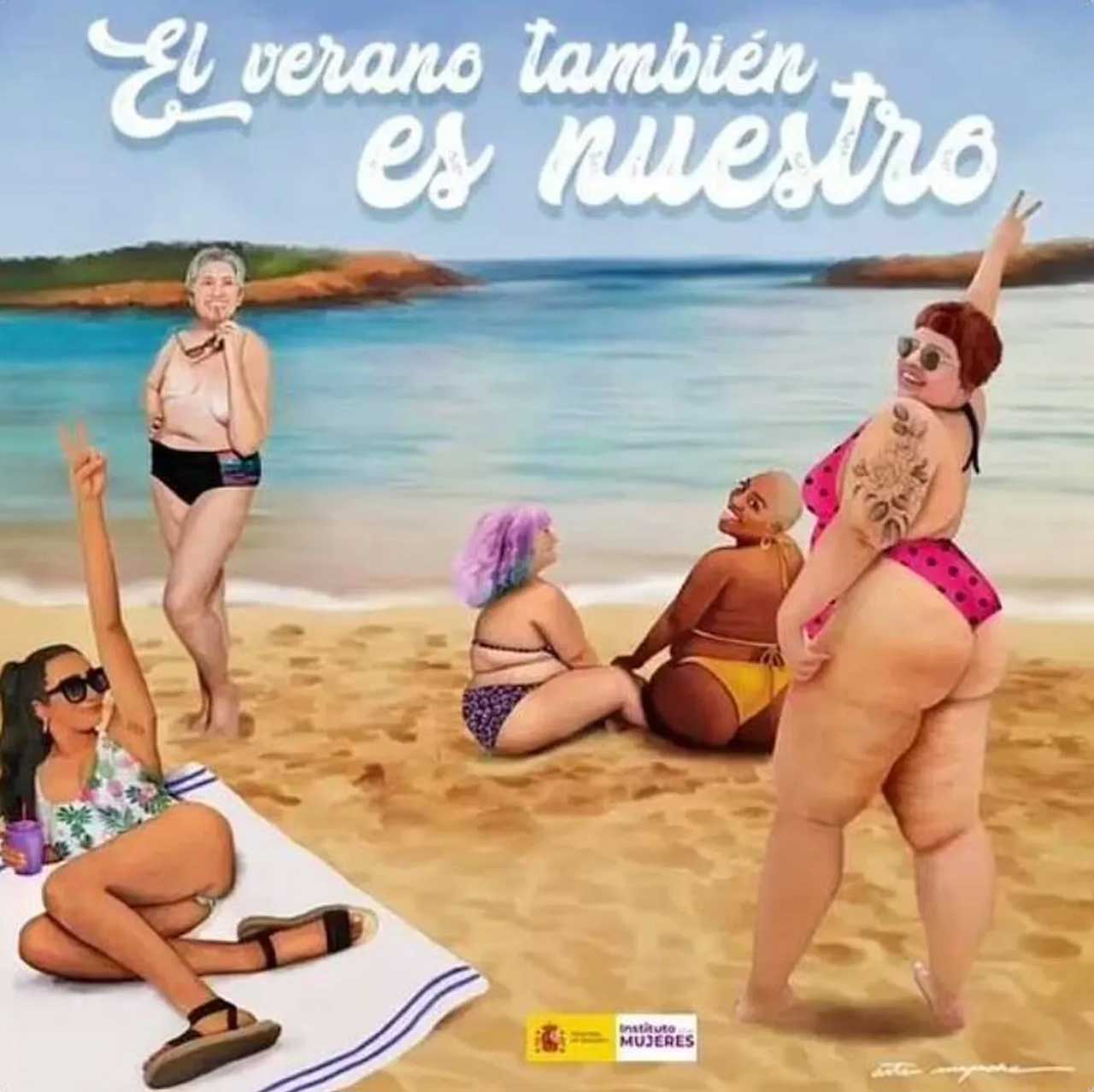 Spain urges women to swim topless to fight sexualization