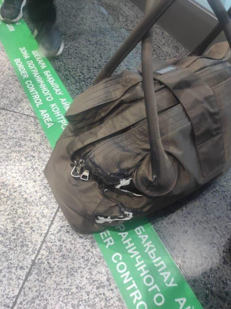 At the airport of Kazakhstan, a passenger’s charger caught fire right during the inspection procedure