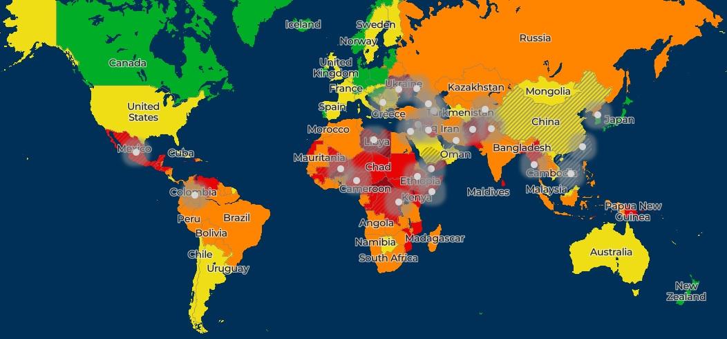 Найнебезпечніші країни світу у 2022 році / фото