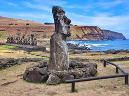 Кам'яні статуї на острові Пасхи сильно постраждали від пожежі