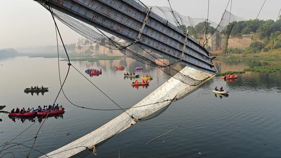 Bridge collapses in India killing more than 130 tourists