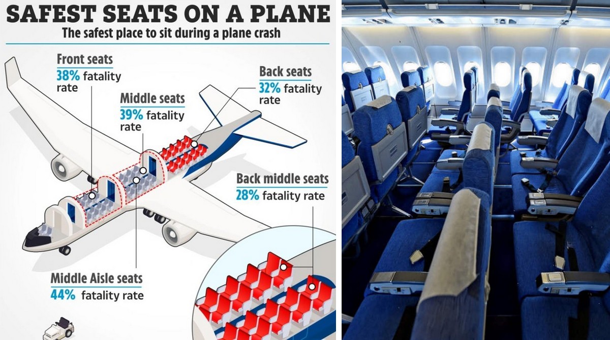 Туристам повідомили, чому середнє сидіння у задній частині літака найкраще місце