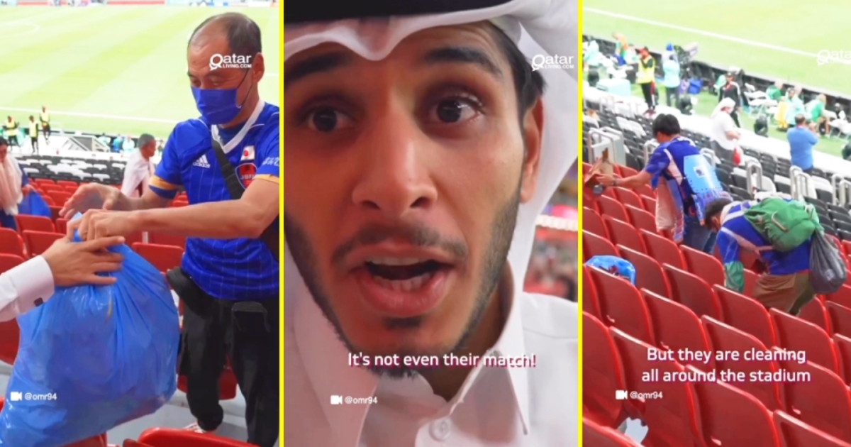 Японські вболівальники шокували мешканців Катару, прибравши стадіон після матчу