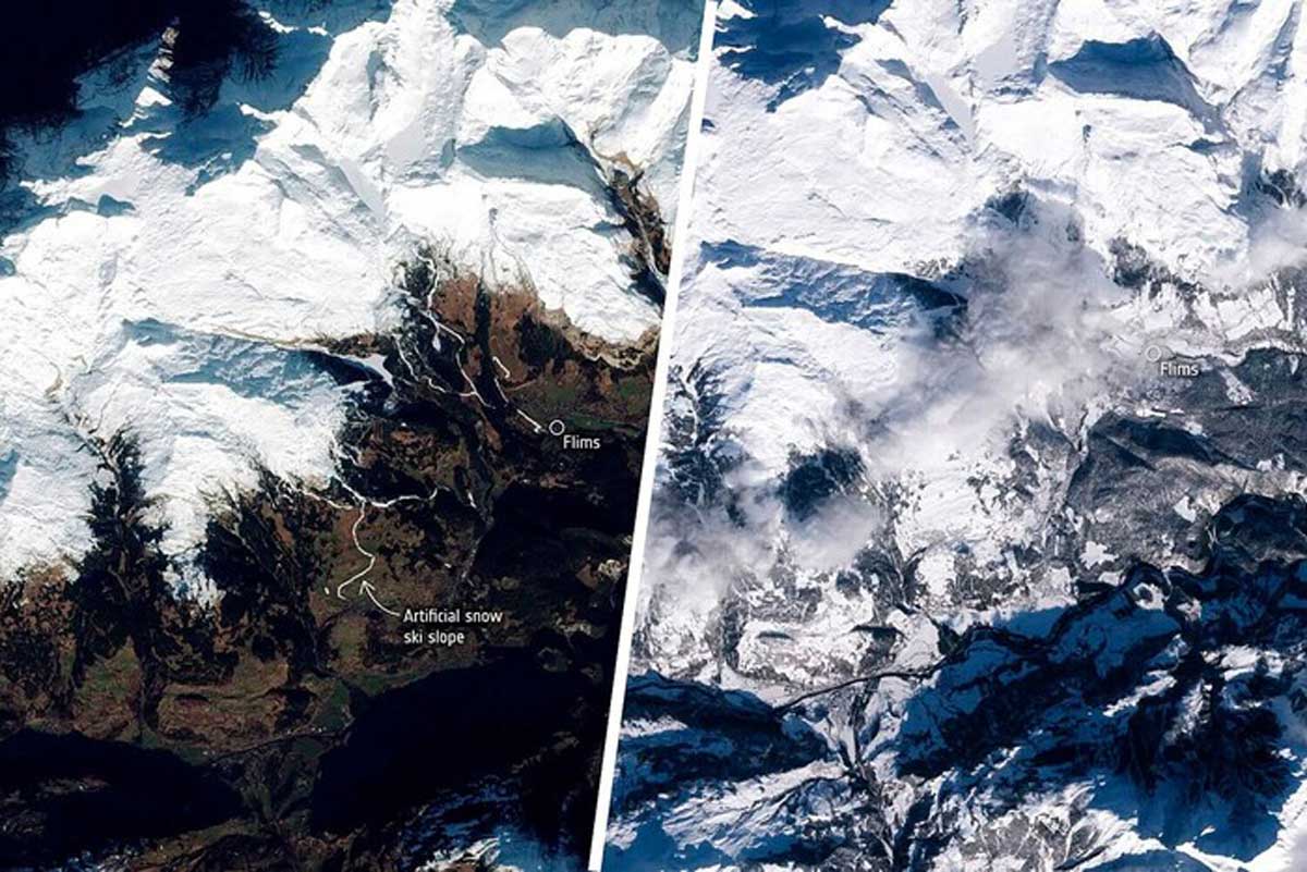 Через аномальне тепло в Європі в Альпах розтанув сніг