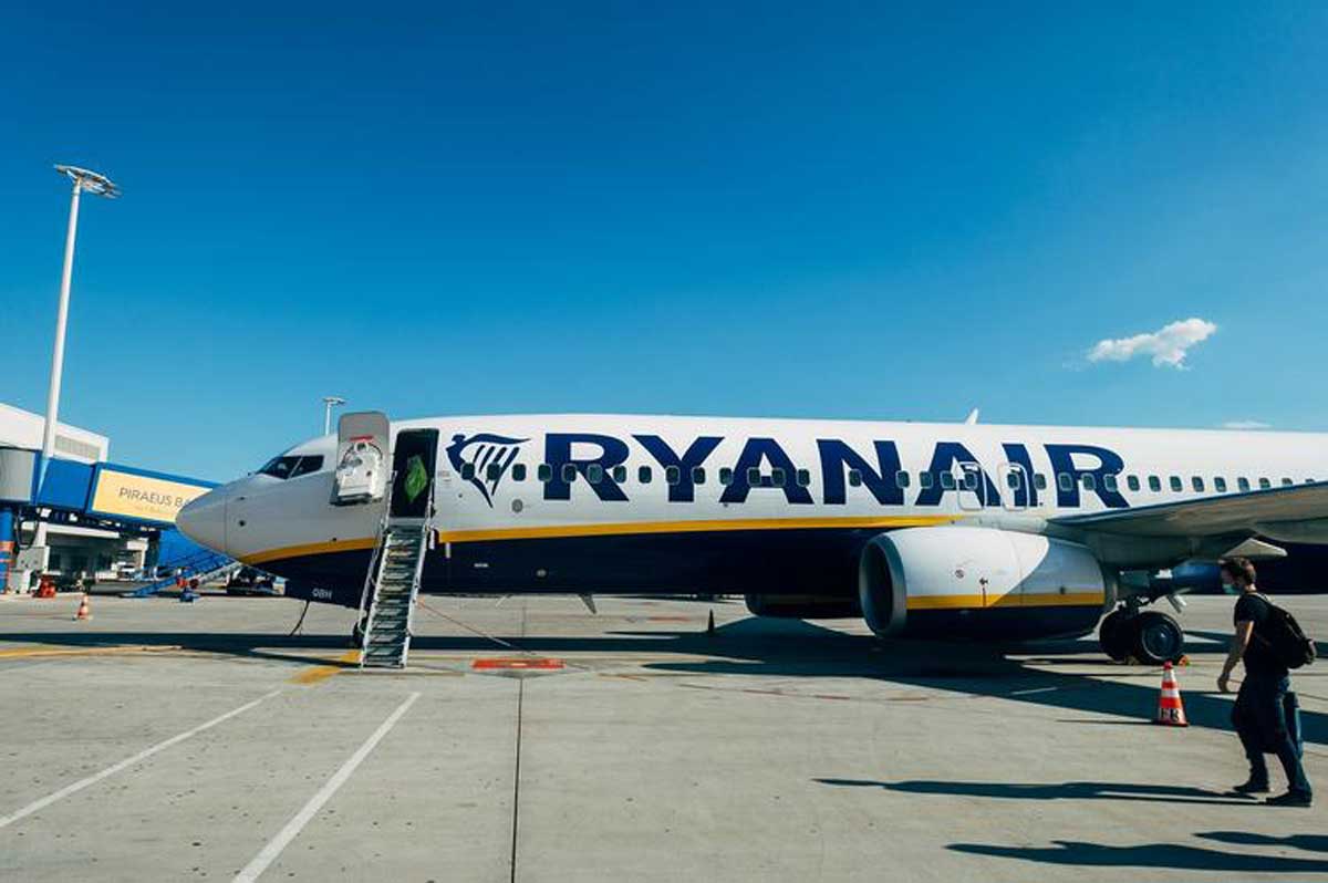 Винищувачі піднялися у повітря після загрози вибуху на рейсі Ryanair до Греції