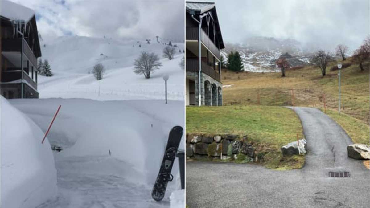 Гірськолижні курорти Європи спорожніли через відсутність снігу