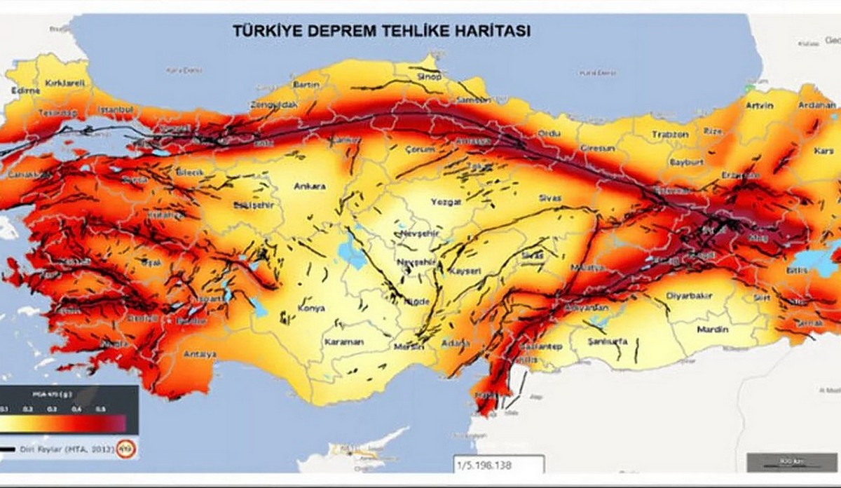 Де вдарить наступного разу 2023 року: опубліковано мапу сейсмічно небезпечних районів Туреччини