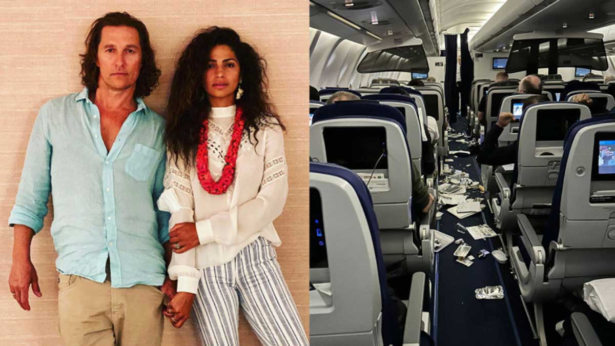 Хаос і крики жаху: У літак із дружиною Метью Макконахі вдарила блискавка