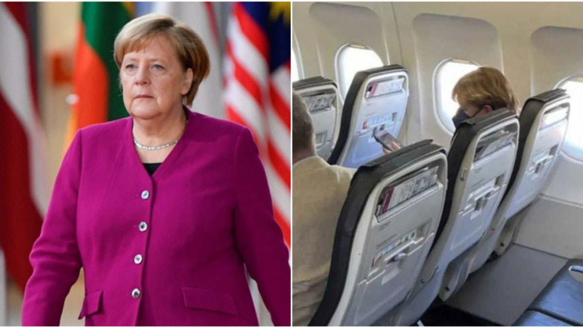Їла бутерброди: Ангелу Меркель помітили на звичайному рейсі в економ-класі