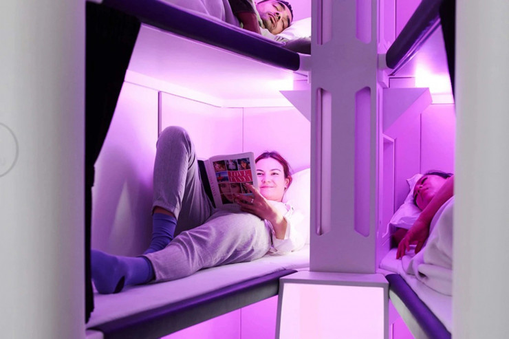 Двоповерхові спальні місця почнуть пропонувати авіапасажирам економ-класу