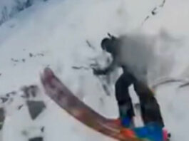 Дивом вижив: турист-лижник зняв на відео своє падіння із 15 метрів