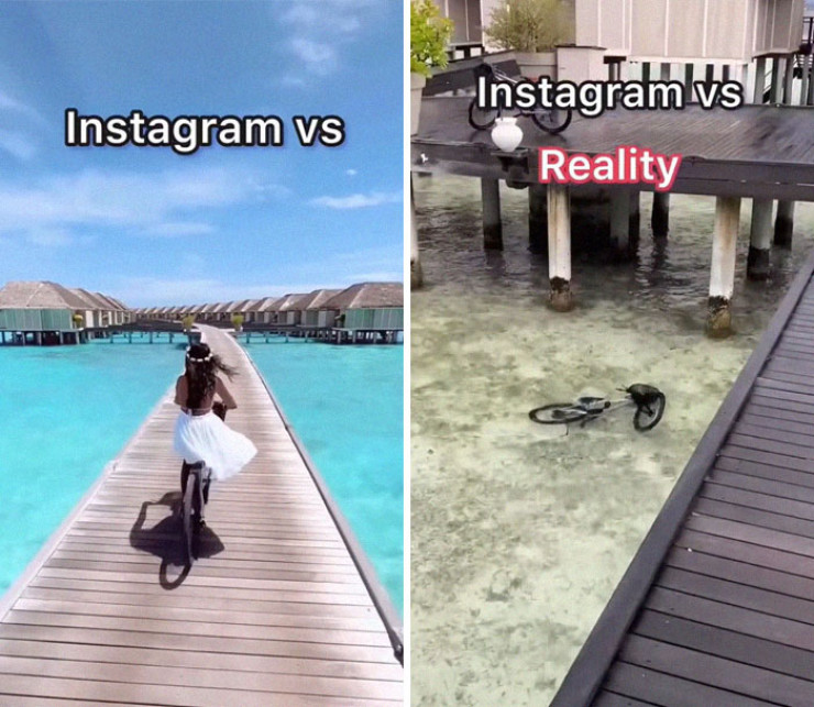 Social networks vs reality: the girl revealed the secret of travel bloggers