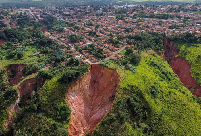 A Brazilian city of 73,000 people is sinking into the ground due to deforestation
