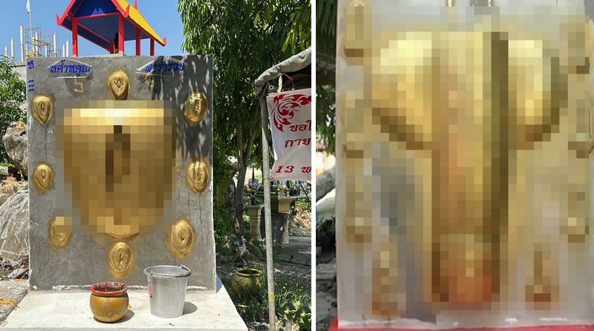 У Таїланді відкрили гігантську статую золотої вагіни та фалосу, туристи пішли до них за успіхом